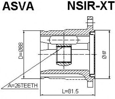 

ШРУС ВНУТР R 24X39X29, NSIRXT