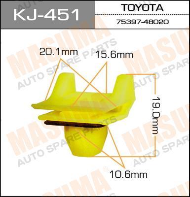 

КЛИПСА КРЕПЕЖНАЯ 451-KJ, KJ451