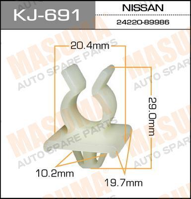 

КЛИПСА КРЕПЕЖНАЯ 691-KJ, KJ691