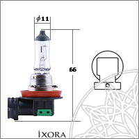 Лампа головного света h11 12v 55w