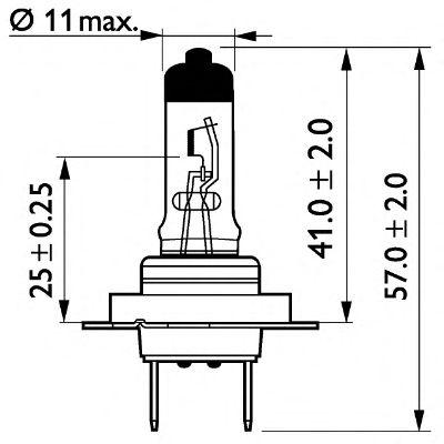 Лампа галогенная Philips Masterduty, H7 3300K...