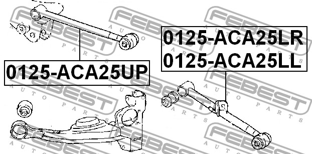 

ТЯГА ПОДВЕСКИ ЗАД ПОПЕРЕЧНАЯ L TOYOTA RAV4 ACA2 2000-2005, 0125ACA25LL