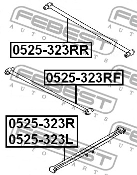 

ТЯГА ЗАДНЯЯ ПОПЕРЕЧНАЯ (MAZDA 323 BJ 1998-2004), 0525323RR