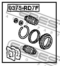 

РЕМКОМПЛЕКТ СУППОРТА ТОРМОЗНОГО ПЕРЕДНЕГО (HONDA CR-V RD4/RD5/RD6/RD7/RD9 2001-2006), 0375RD7F