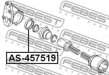 

ПОДШИПНИК ПРИВОДА (45X75X19) (FORD FOCUS II 2004-), AS457519