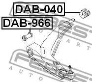 

САЙЛЕНТБЛОК РЫЧАГА ПЕР ЗАДНИЙ (CHEVROLET LANOS (T100) 1997-2002), DAB040