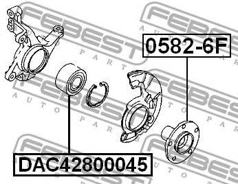 

ПОДШИПНИК СТУПИЦЫ КОЛЕСА ПЕР (42X80X45) (MAZDA 626 GE 1991-1997), DAC42800045