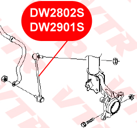 

СТОЙКА ПЕРЕДНЕГО СТАБИЛИЗАТОРА ЛЕВАЯ, DW2802S