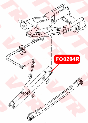 

САЙЛЕНТБЛОК РЫЧАГА ЗАДНЕЙ ПОДВЕСКИ, FO0204R