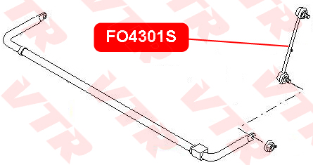 

СТОЙКА СТАБИЛИЗАТОРА ЗАДНЕЙ ПОДВЕСКИ, FO4301S