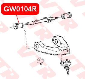 

САЙЛЕНТБЛОК ВЕРХНЕГО РЫЧАГА ПЕРЕДНЕЙ ПОДВЕСКИ, GW0104R