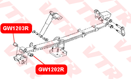 

ВТУЛКА РЕССОРЫ, GW1202R