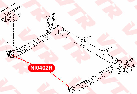 

САЙЛЕНТБЛОК БАЛКИ ЗАДНЕЙ ПОДВЕСКИ ПЕРЕДНИЙ, NI0402R