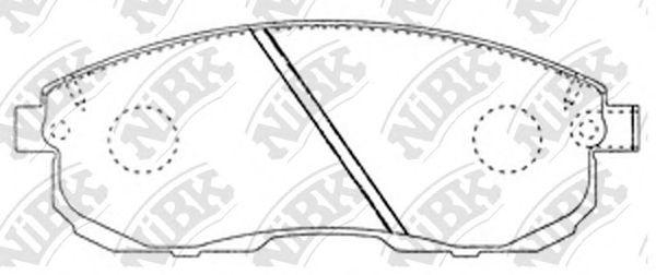 

КОЛОДКИ ДИСКОВЫЕ П.\ NISSAN MAXIMA 2.0/3.0I 24V 89>/200SX 1.8T 91 PN2201-NIBK, PN2201