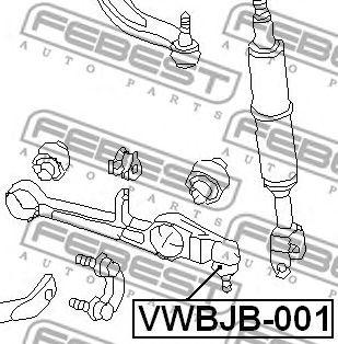 

ПЫЛЬНИК ОПОРЫ ШАРОВОЙ РЫЧАГА НИЖ 31X18X24 (VOLKSWAGEN PASSAT B5 1996-2005), VWBJB001