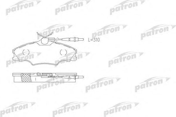 

КОЛОДКИ ТОРМОЗНЫЕ ДИСКОВЫЕ ПЕРЕДН PEUGEOT 406 95-04, 406 BREAK 96-04, PBP1062