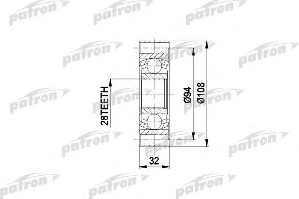 

ШРУС ВНУТР К-Т AUDI 80, 90 2.3, 100 1.9-2.3, ALFA ROMEO 164, PCV3014