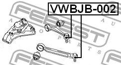 

ПЫЛЬНИК ОПОРЫ ШАРОВОЙ ВЕРХ (31X15X20) (VOLKSWAGEN PASSAT B5 1996-2005), VWBJB002