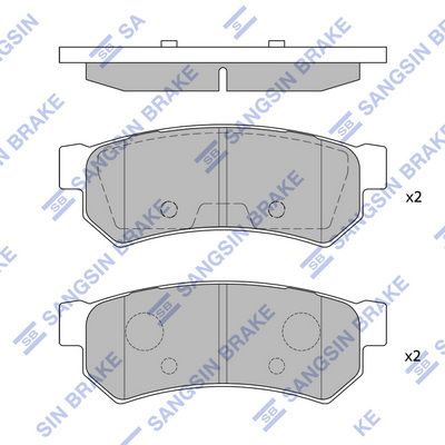 

КОЛОДКИ ТОРМОЗНЫЕ ЗАД CHEVROLET LACETTI 1.4, SP1257