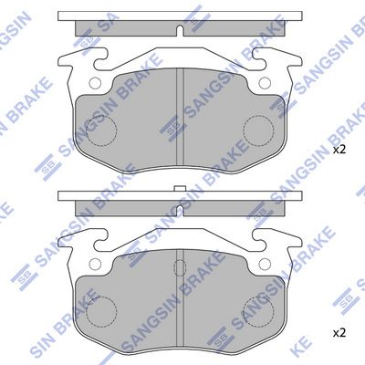 

КОЛОДКИ ТОРМОЗНЫЕ ПЕР PEUGEOT 306 1.8I-2.0I/2.0HDI 93-00, SP1242