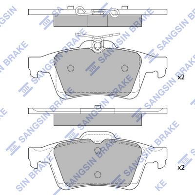 

КОЛОДКИ ТОРМОЗНЫЕ ЗАД FORD FOCUS II, FORD FOCUS C-MAX 05, MAZDA 3 05, MAZDA 5 05-06, SP2091