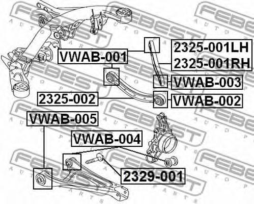 

САЙЛЕНТБЛОК ПОДВЕСКИ ЗАД (VOLKSWAGEN TOUAREG 2003-2010), VWAB003