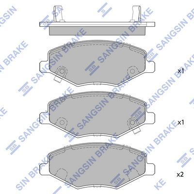

КОЛОДКИ ТОРМ. CHERY AMULET (A15) 05-/FORA (A21) 06- ПЕРЕД. К-Т, SP2092