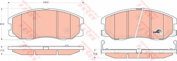 

КОЛОДКИ ТОРМОЗНЫЕ ПЕР. CHEVROLET CAPTIVA 06-, GDB1715