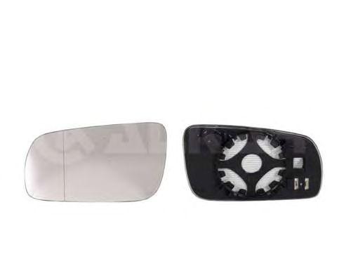 Стекло зеркала правое, сферическое с подогревом / skoda octavia 97-