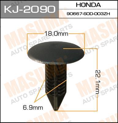 

КЛИПСА КРЕПЕЖНАЯ САЛОННАЯ ЧЕРНАЯ, KJ2090