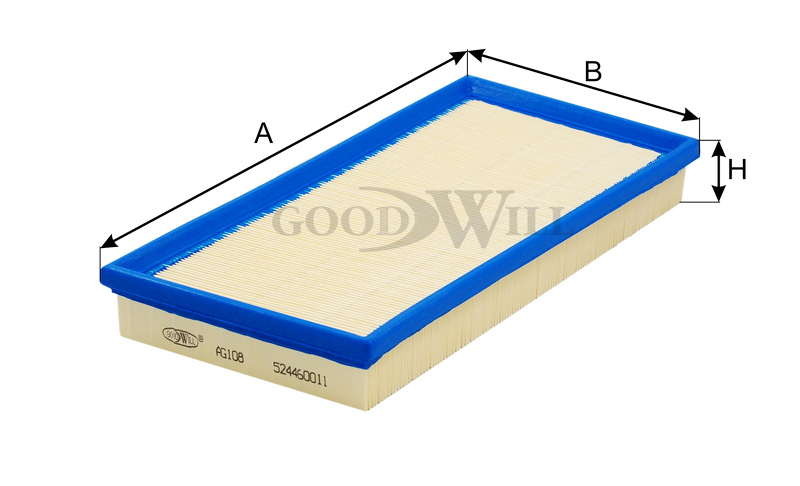 

ФИЛЬТР ВОЗДУШНЫЙ, AG108