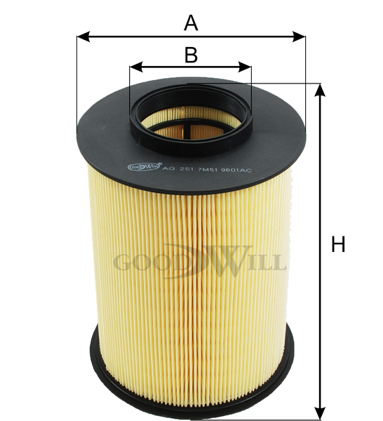 

ФИЛЬТР ВОЗДУШНЫЙ, AG251