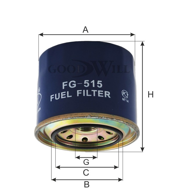 

ФИЛЬТР ТОПЛИВНЫЙ, FG515