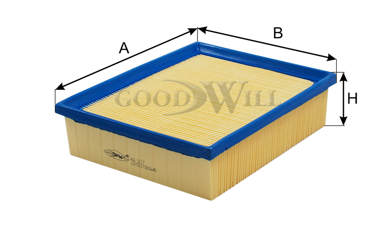 

ФИЛЬТР ВОЗДУШНЫЙ, AG217