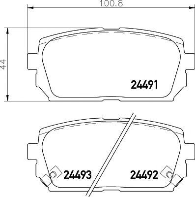 Колодки торм kia carens 3