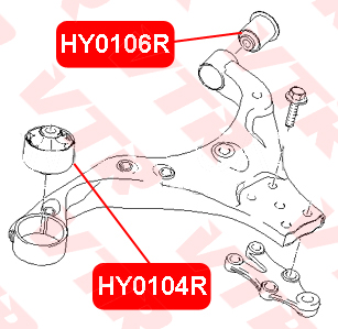 

САЙЛЕНТБЛОК ПЕРЕДНЕГО РЫЧАГА ЗАДНИЙ, HY0104R