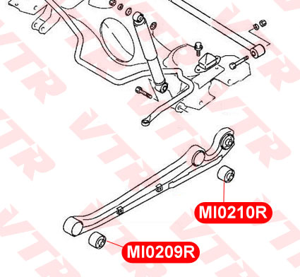 

САЙЛЕНТБЛОК ЗАДНЕГО ПРОДОЛЬНОГО РЫЧАГА, MI0209R