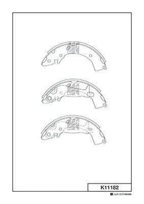 

КОЛОДКИ ТОРМОЗНЫЕ БАРАБАННЫЕ, ЗАДНИЕ HY GETZ 02-07, HY TB 06, K11182