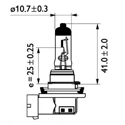 Лампа галогенная Philips Masterduty, H11 3300...