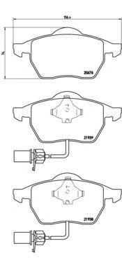 

КОЛОДКИ ТОРМОЗНЫЕ ДИСКОВЫЕ К-Т AUDI (FAW) A4 SALOON (B7) 04/03-09/08 / AUDI A4 (8D2 B5) 11/94-12/0, P85037