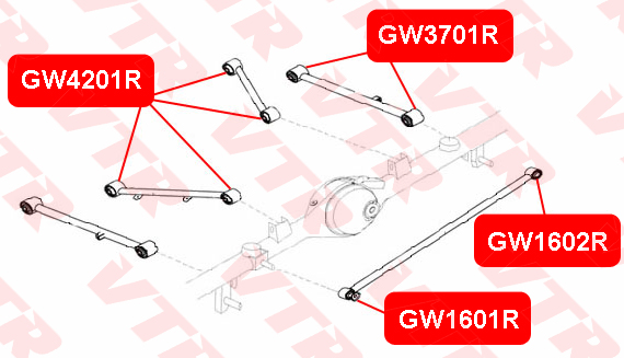 

САЙЛЕНТБЛОК РЕАКТИВНОЙ ТЯГИ, GW4201R