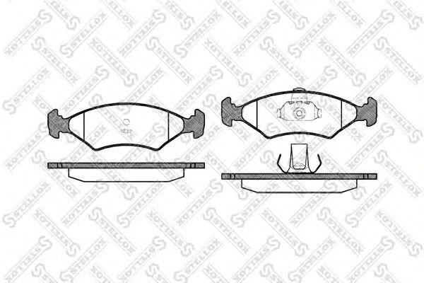 =119 00=fdb206 колодки дисковые п. ford escort 1.1-1.8d 80-90