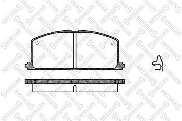 =167 04=fo440481=d2023-01 колодки дисковые п. toyota camry 82-88/ca