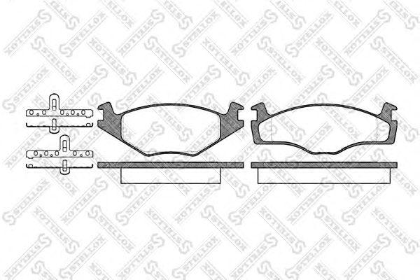 Колодки дисковые передние vw golf 1.4-1.8/1.6-1.9td 83-95/passat 82