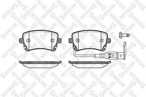 Колодки дисковые задн. с антискр. пл. vw t5/caravelle 2.0i/3.2i/1.