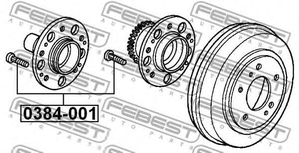 

ШПИЛЬКА КОЛСНАЯ HONDA ACCORD CL CN CM 2002-2008, 0384001