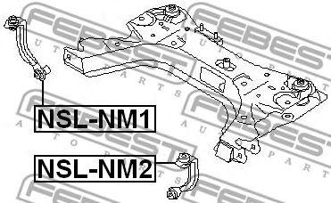 

СТОЙКА СТАБИЛИЗАТОРА ПЕР R (NISSAN MICRA MARCH K12 2002-), NSLNM1