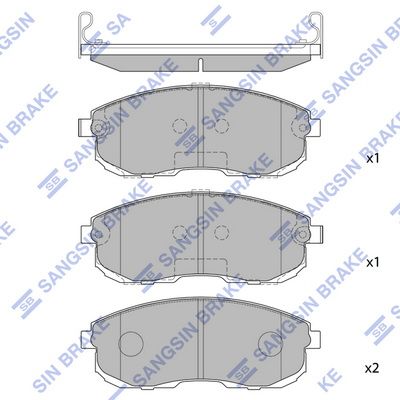 

КОЛОДКИ ТОРМОЗНЫЕ ДИСКОВЫЕ NISSAN ALTIMA, SP1183