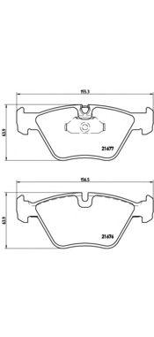 

КОЛОДКИ ТОРМОЗНЫЕ ДИСКОВЫЕ К-Т BMW (BRILLIANCE) 5 SERIES (E60) 07/03-12/10 / BMW 5 (E39) 09/95-07, P06022