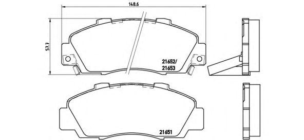 

КОЛОДКИ ТОРМОЗНЫЕ ДИСКОВЫЕ К-Т ACURA CL COUPE 10/96-09/03 / ACURA LEGEND II 08/91-08/96 / ACURA LEG, P28026